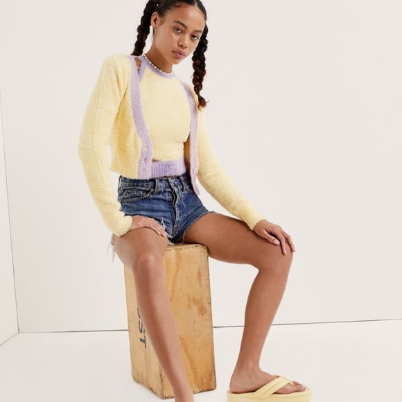 NWT Sheila Cropped Cardigan - For Love & Lemons - Picture 2 of 5